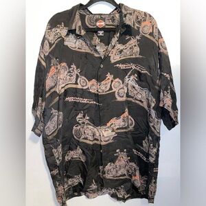 Vintage Harley Davidson Button Up Shirt